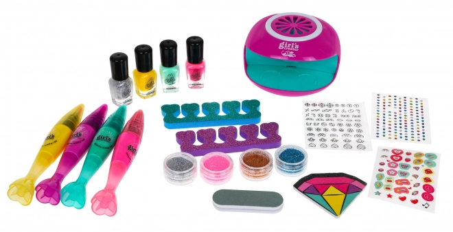 Set da manicure per bambina 6+ Salone di bellezza 20 pezzi