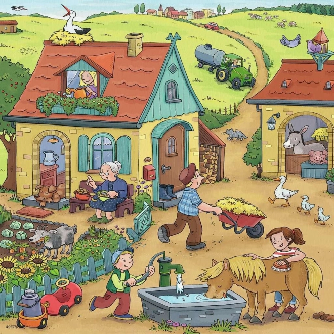 Puzzle bambini Fattoria 3x49 pezzi