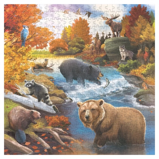 Puzzle Magellan Set 3 in 1 Giungla, Fiori e Fauna del Nord