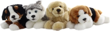 Cane di peluche 23 cm ecologico
