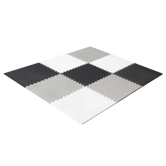 Pannelli Puzzle in Schiuma Grigi con Bordi