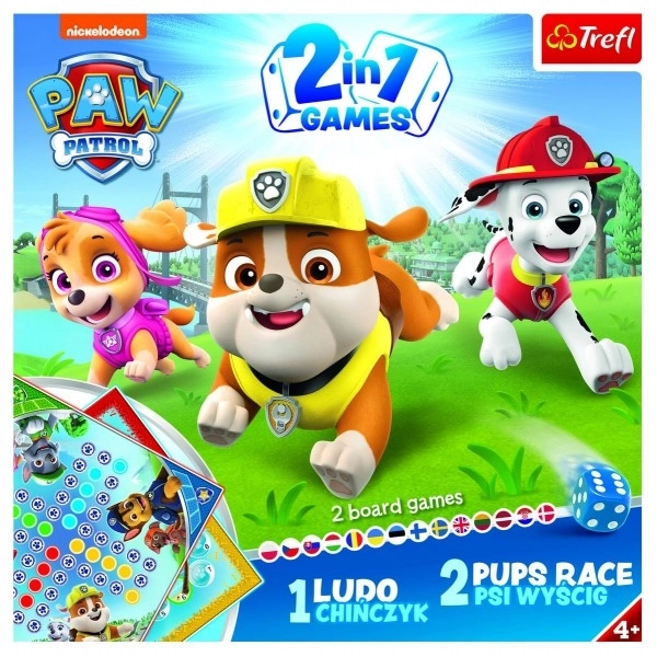 Trefl: Gioco 2 in 1 - Ludo: Paw Patrol