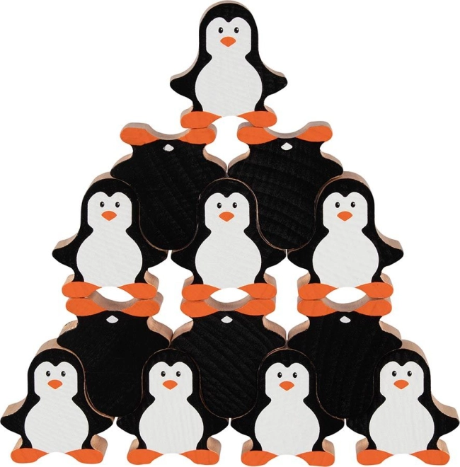 Adorabili pinguini di legno