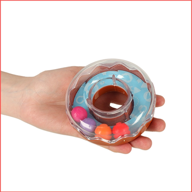Anello trasparente con perline
