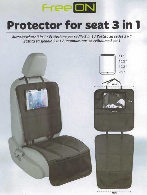 Protezione Sedile Auto FreeON 3 in 1