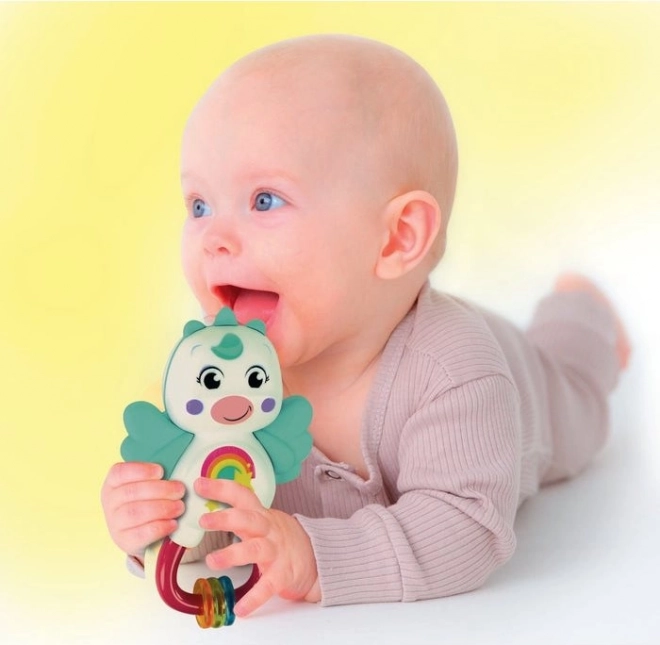 Clementoni Baby sonaglio unicorno 2 in 1