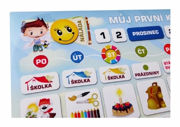 Calendario magnetico per bambini