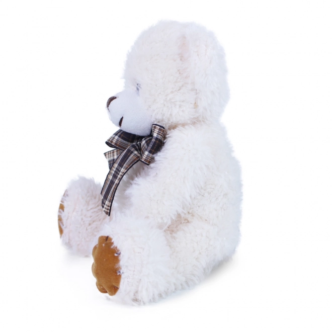 Orsacchiotto di peluche con fiocco 15 cm beige