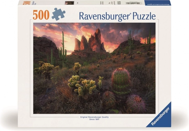 Puzzle cactus al tramonto 500 pezzi