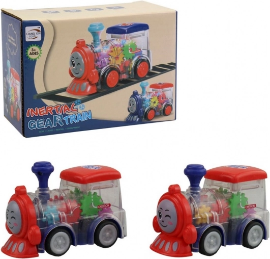 Locomotiva con Ingranaggi a Batteria con Luce