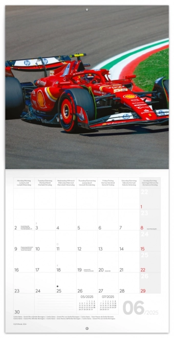 Calendario Notique Formula di Jiří Křenek 2025