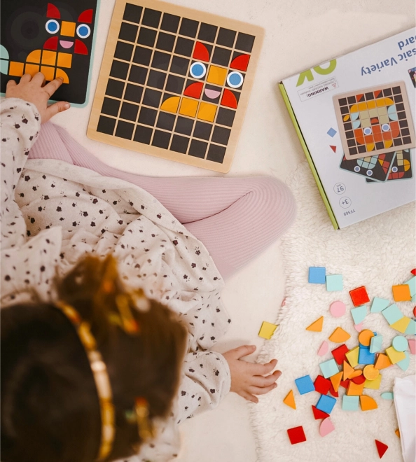 Mosaico di legno Tooky Toy Montessori