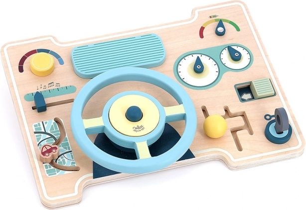Vilac Cruscotto in legno con volante per bambini
