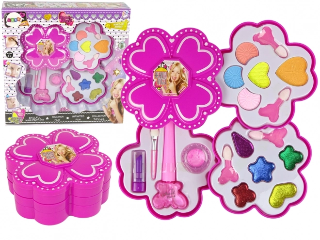 Set di bellezza per bambine palette trucco fiore