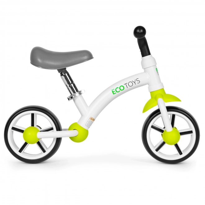Bici senza pedali per bambini verde con ruote in EVA
