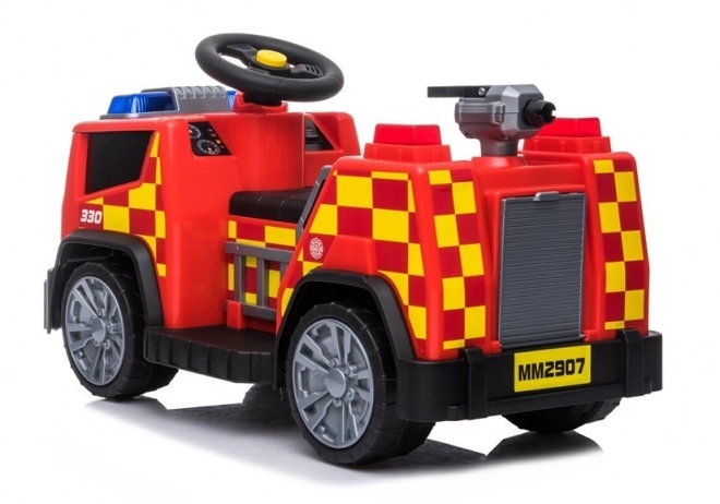 Camion dei pompieri elettrico per bambini rosso