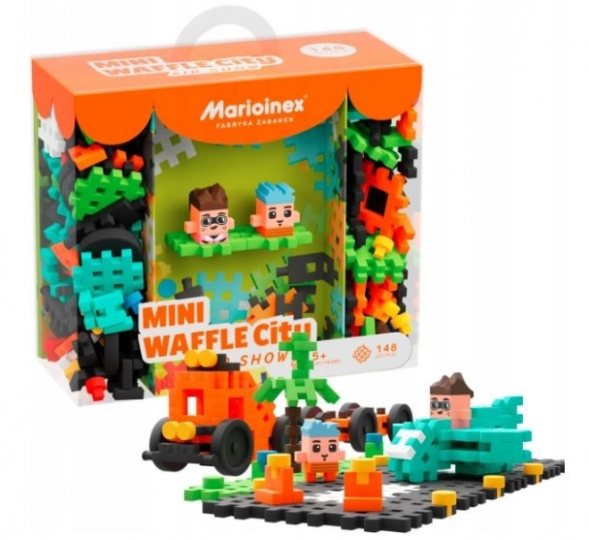 Costruzioni creative mini waffle spettacolo aereo