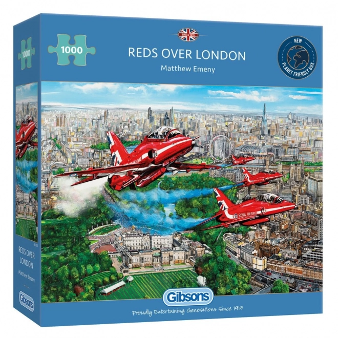 Puzzle 1000 Pezzi Red Arrows sopra Londra