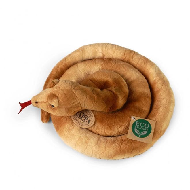 Serpente di peluche marrone eco-friendly 90 cm