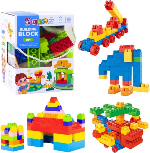 Costruzioni spaziali blocchi colorati 100 pz
