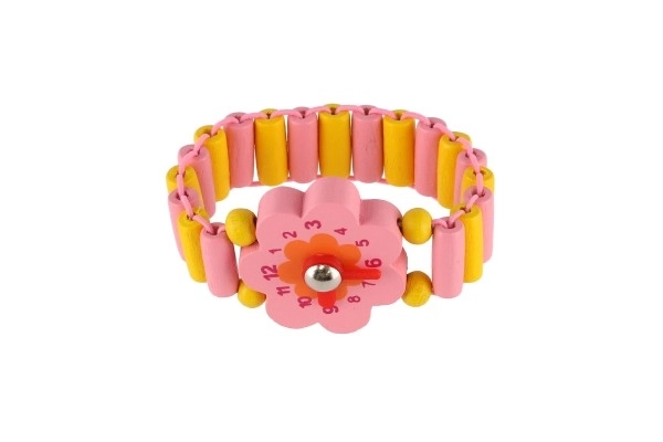 Orologio in legno per bambini con supporto