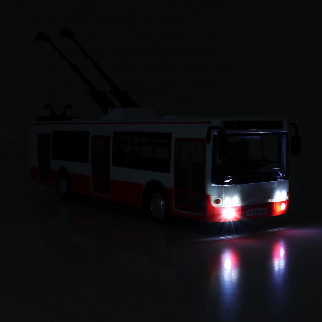 Autobus Articolato Parlante in Plastica 29cm Rosso