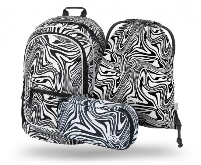 Set Scuola BAAGL 3 Pezzi: Zaino, Astuccio, Borsa