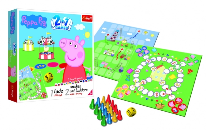 Gioco 2 in 1 con Peppa Pig: Scale e Serpenti