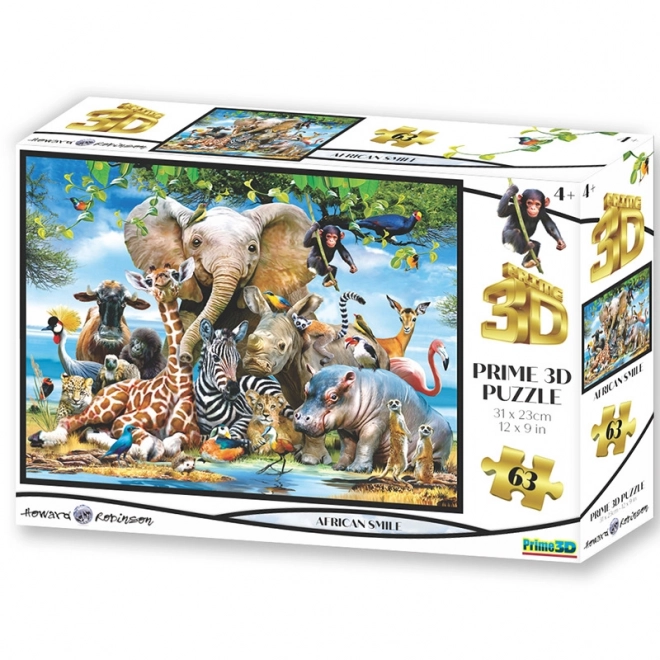 Puzzle 3D Africana