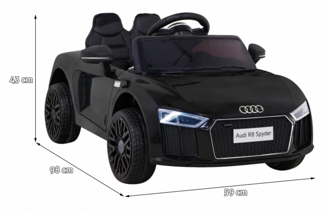 Auto elettrica per bambini Audi R8 nero