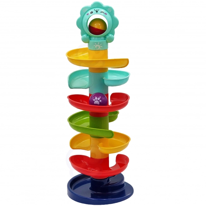 Torre Spiral WOOPIE per Bambini con Set di Piste per Palline