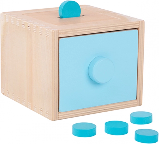 Woopie Green giocattolo educativo in legno con cassetto Montessori