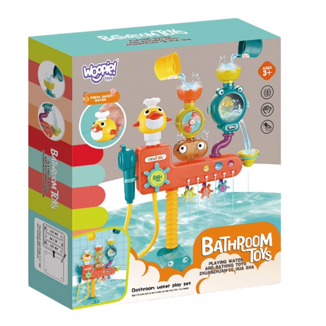 Gioco da bagno con mulinello e tazze traboccanti woopie baby