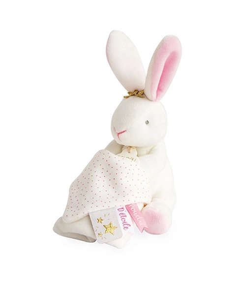 Set regalo Doudou - Coniglietto di peluche con doudou rosa