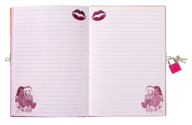 Pagine rosa con decorazioni