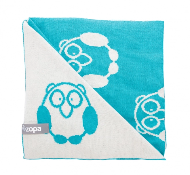 Coperta per bambini Little Owl, menta