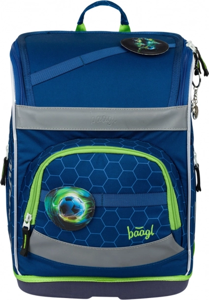 Set di accessori scolastici Baagl Zippy Plus con motivo palla da calcio