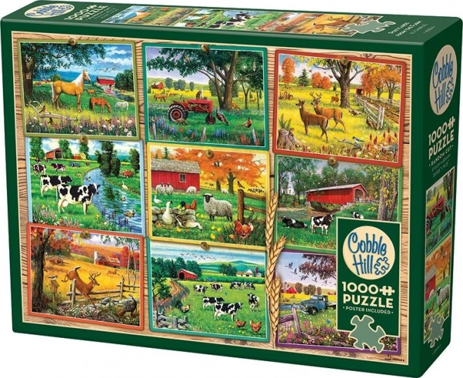 Puzzle 1000 Pezzi Viste dalla Fattoria Cobble Hill