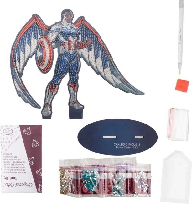Pittura di diamanti XL Avengers: Falcon