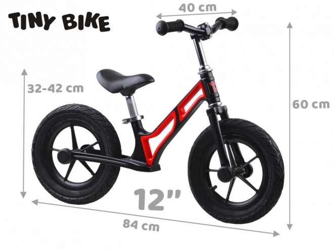 Bicicletta Senza Pedali Tiny Bike con Ruote in Gomma 12 Pollici