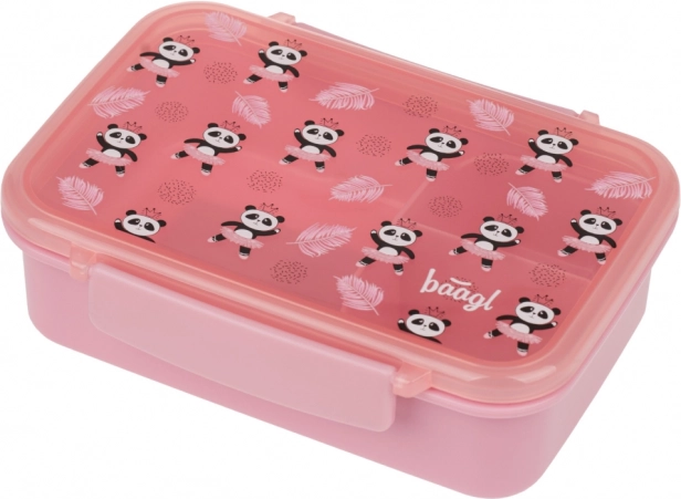 Baagl box per snack con scomparti Panda
