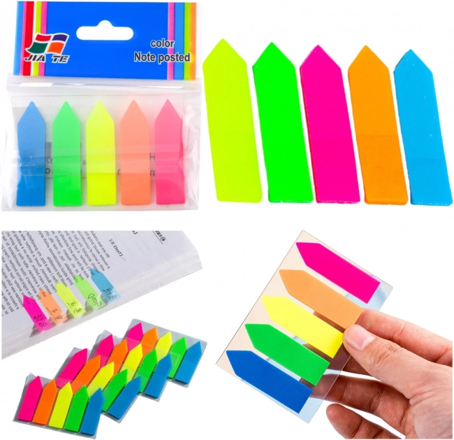 Frecce adesive per indice colorate 45x12mm