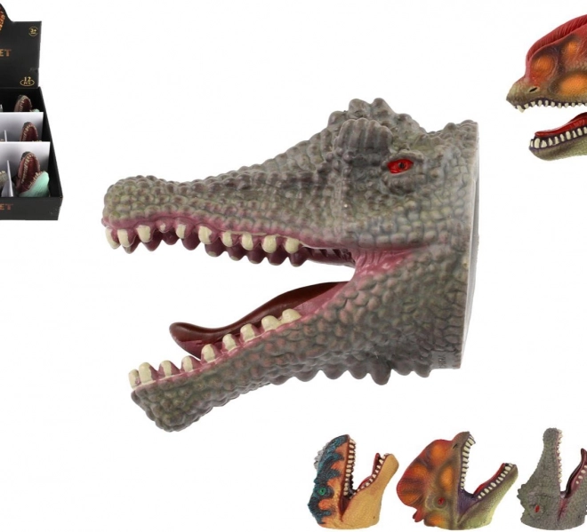 Burattino di dinosauro in gomma - 1 pz