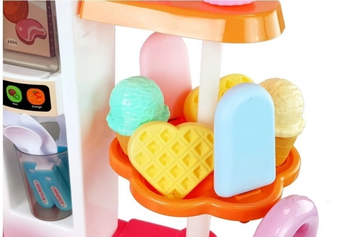 Cucina musicale con luci e acqua rosa