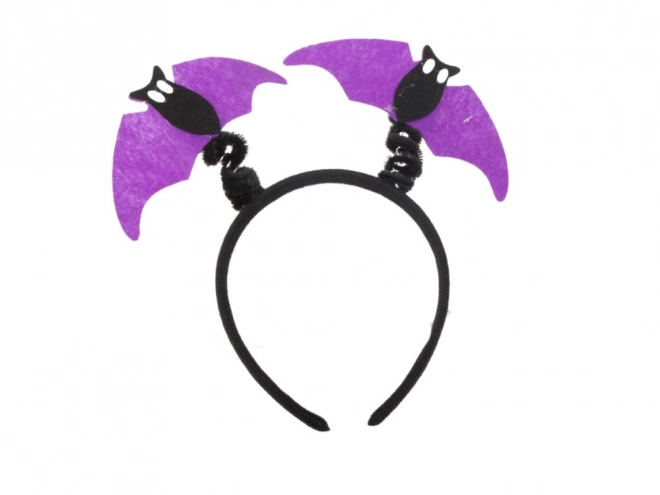 Costume di Halloween con Gonna e Fascia Pipistrello in Nero e Viola