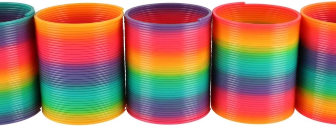 Spirale giocattolo di plastica arcobaleno