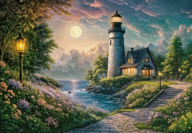 Puzzle Faro al Chiaro di Luna 500 pezzi