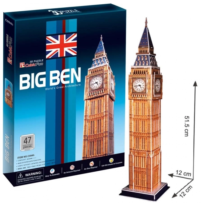 Puzzle 3D Big Ben di CubicFun