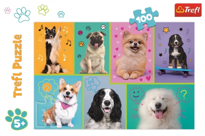 Puzzle Nel Mondo Di Cane 100 Pezzi Trefl