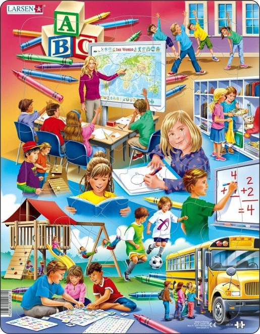 Puzzle didattico scuola 33 pezzi